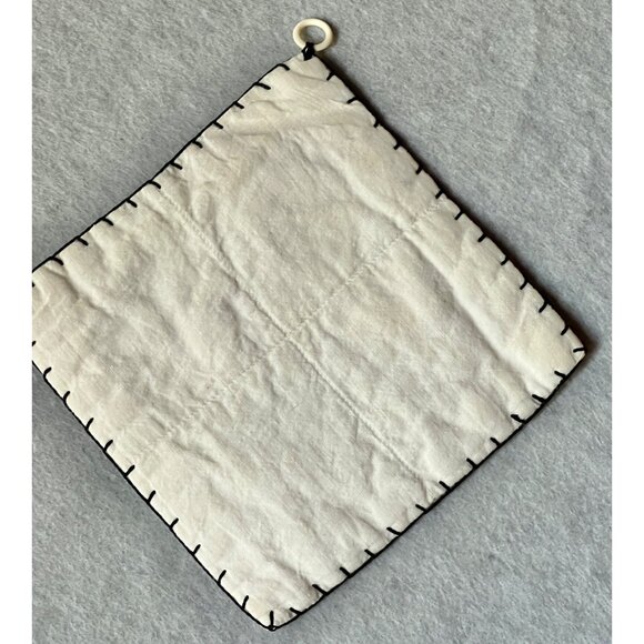 Sunbonnet Sue Quilt Square Potholder Hanging Loop & Blanket Stitch Edges Vintage - Picture 3 of 3